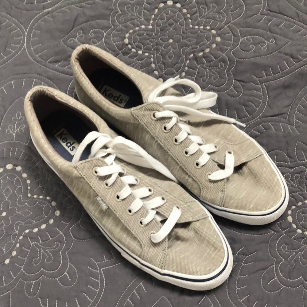 Keds Gray Canvas Sneakers - size 11